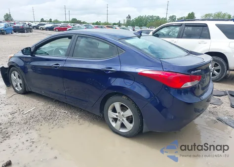 2013 Hyundai Elantra Gls z USA, uszkodzony, nr VIN 5NPDH4AEXDH417226